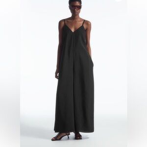 COS V—Neck Wide Leg Jumpsuit